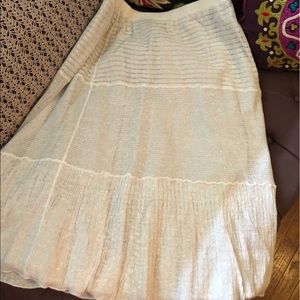 Eileen Fisher gauge linen maxi skirt